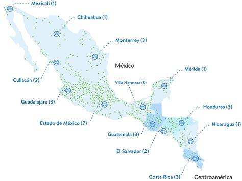 Mapa de ubicaciones de la congregación