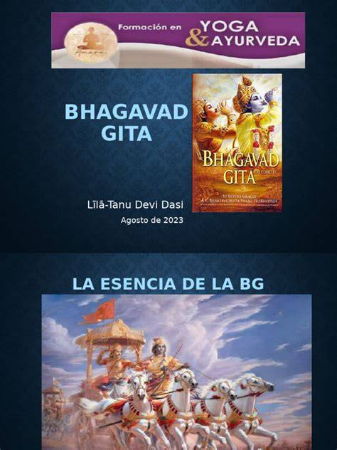 Mapa conceptual de la Bhagavad Gita y sus temas centrales