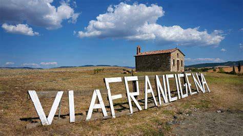 vistas de Viterbo y Sutie paisajes en via francigena norte