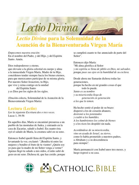 lectio divina y oración continua (meditación y praxis espiritual)