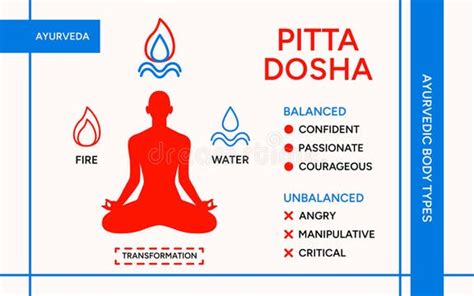 infografico de pitta yogico equilibrio