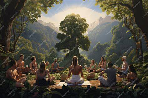 imagen de grupo de meditacion y abundancia