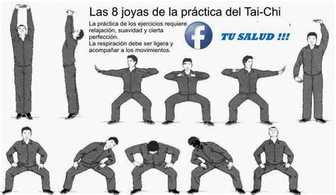 diagrama de los Ocho Métodos del Tai Chi