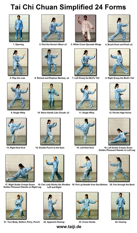 Tema immagine: diagrammi di posizioni tai chi