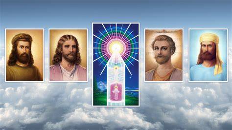 Ilustración de Maestros Ascendidos y seres espirituales