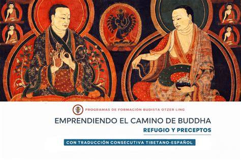 Ilustración conceptual de bodhicitta y camino Mahayana