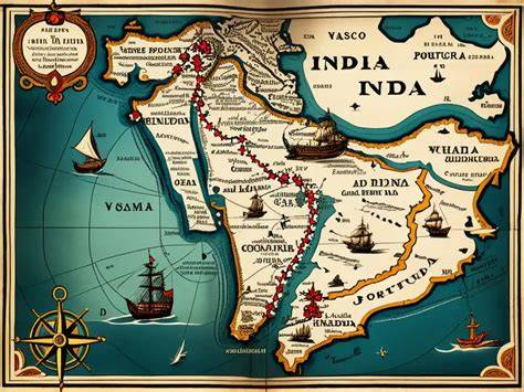 mapa de rutas hacia ashrams en India