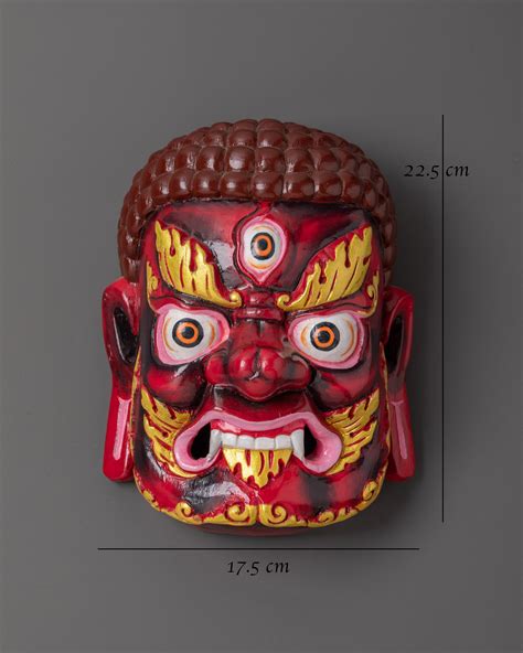 Máscara de Dorje Drolo, Bhutan o Tíbet