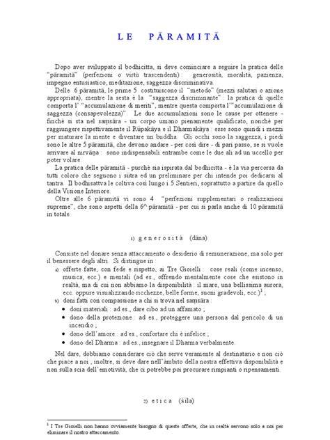 paramita virtù buddismo lista