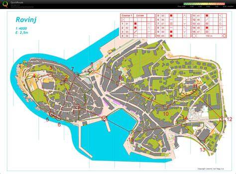 atracciones culturales Rovinj mapa turístico