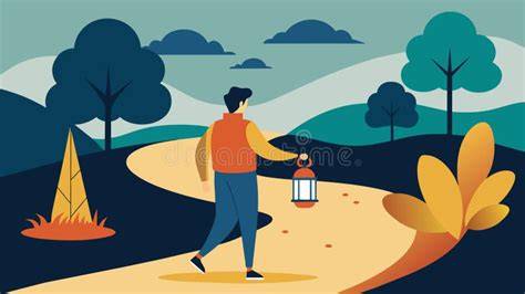ilustración de camino interior