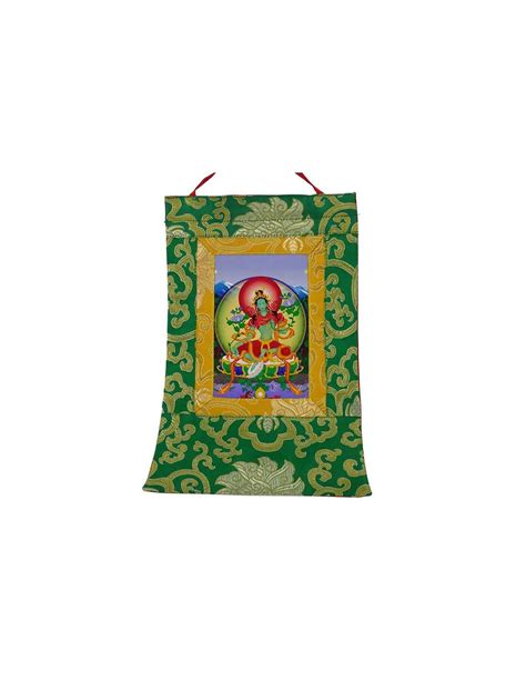 Tara Verde iconografía y postura en thangka