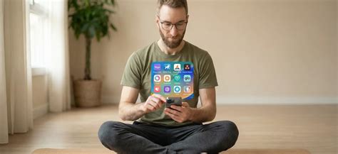 Ilustración comparativa de apps de yoga para MacBook