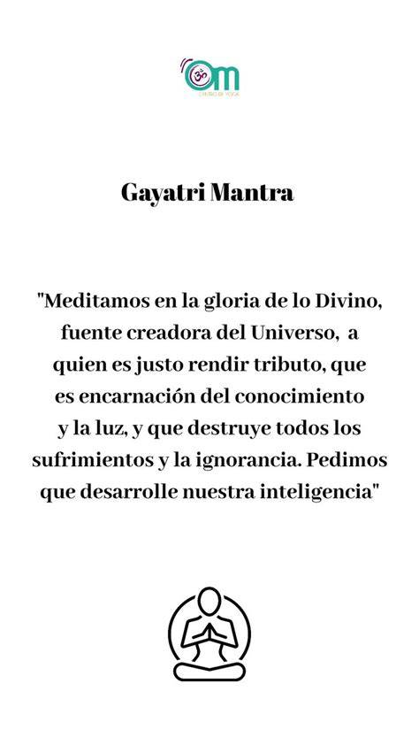 infografía visual de la estructura del Gayatri Mantra