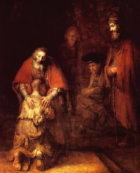 Rembrandt Retrato del hijo pródigo y la misericordia