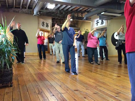 Tai Chi group class in Indianapolis library