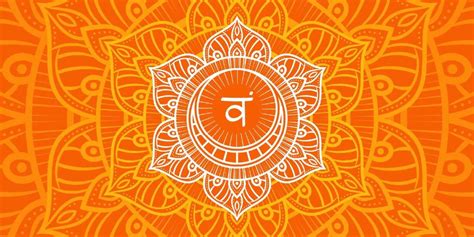 gráfico del chakra Svadhishthana y su color naranja