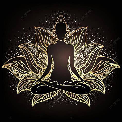 dibujo buddha sobre loto con mantra