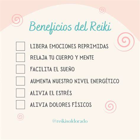 gráfico de beneficios del auto Reiki