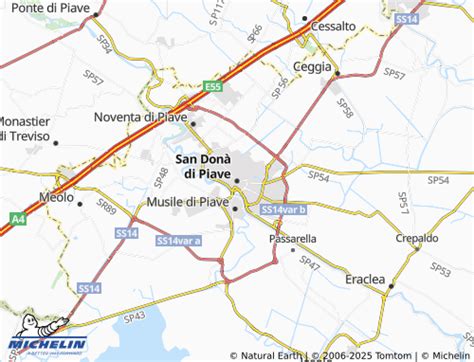 Mapa de ubicación y entorno de San Donà di Piave