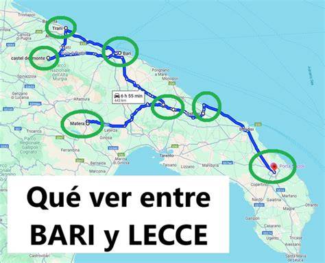 Mapa de Lecce y alrededores con centros de terapias holísticas