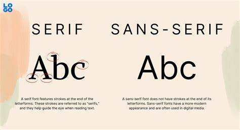imagen de ejemplo tipografías serif moderna y sans serif