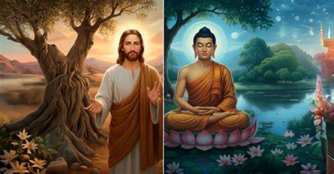 Paralelismos visuales entre Jesús y Buda