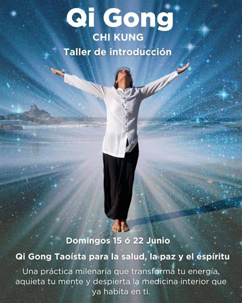 infografía de fases del Qi Gong y respiración