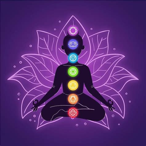 Radiestesia y chakras ilustración