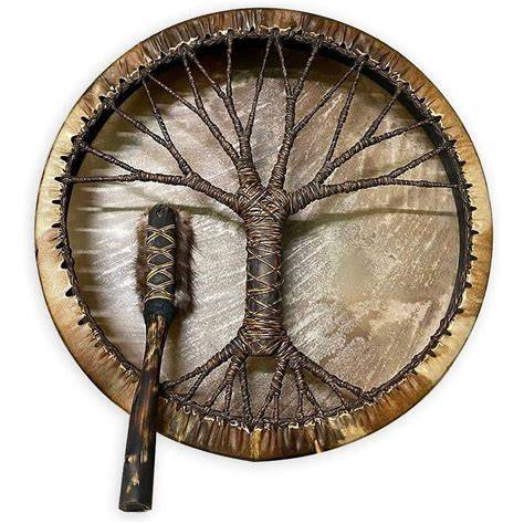 árbol chamánico y símbolos del mundo