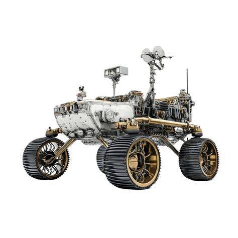 Vehículo lunar Lunar Rover en superficie lunar