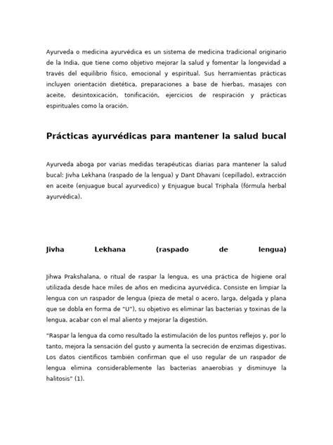 infografica: hierbas ayurvedicas para higiene oral