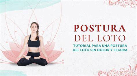 guía visual de la postura del loto