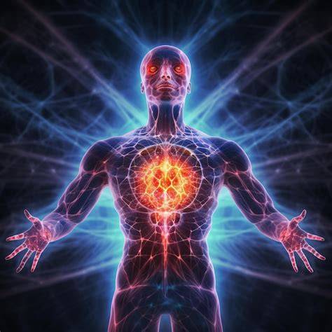 visualización de energía femenina en el cuerpo