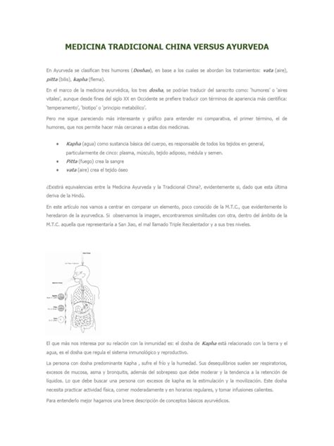 Comparativa Ayurveda MTC medicina tibetana