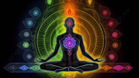imagen meditacion chakras colores