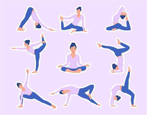 ilustracion posturas yoga suave principiantes