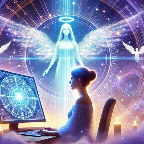 Guía visual de la conexión con ángeles en meditación