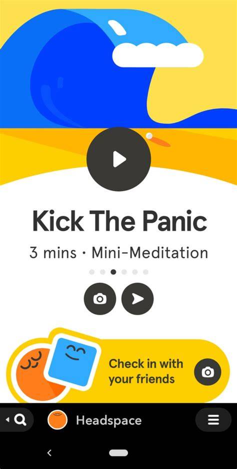 muestra la estructura de Headspace y sus meditaciones