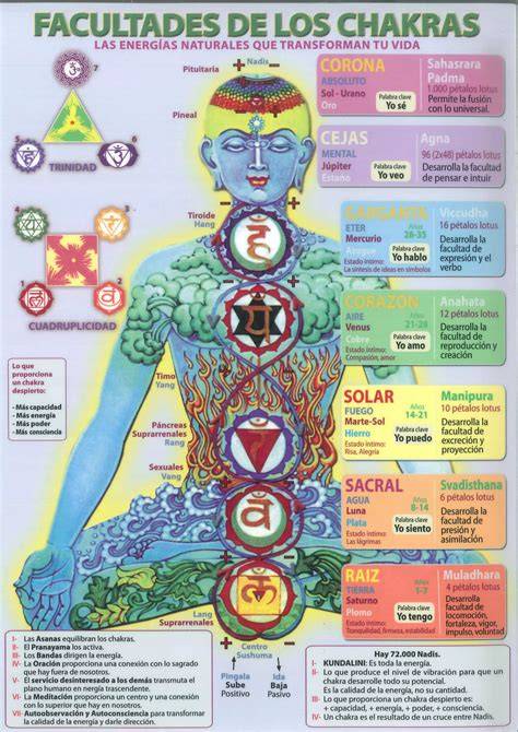 Infografía chakras y correspondencias musicales