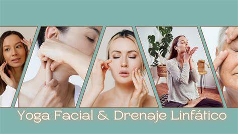 infografìa de yoga facial y drenaje linfàtico