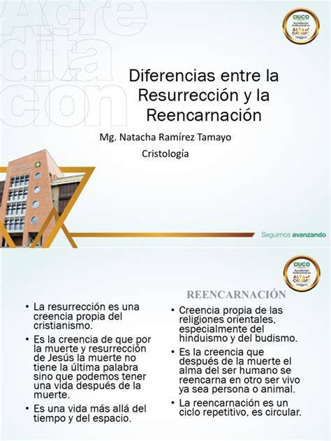 diagrama de la resurrección vs. reencarnación