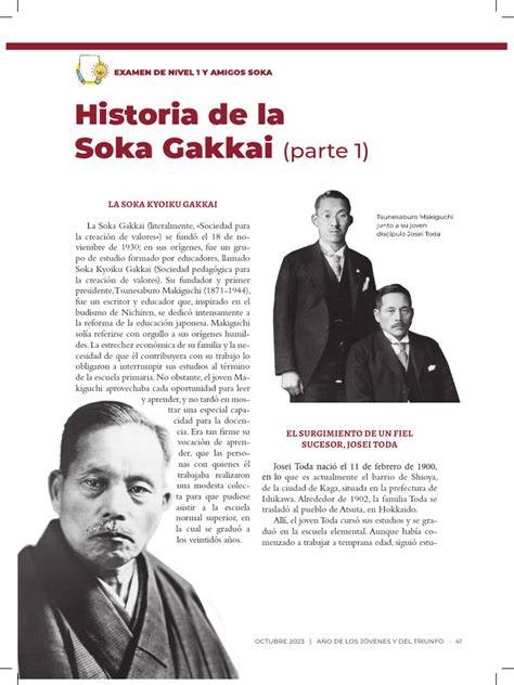 infografía lineal de la historia de la Soka Gakkai