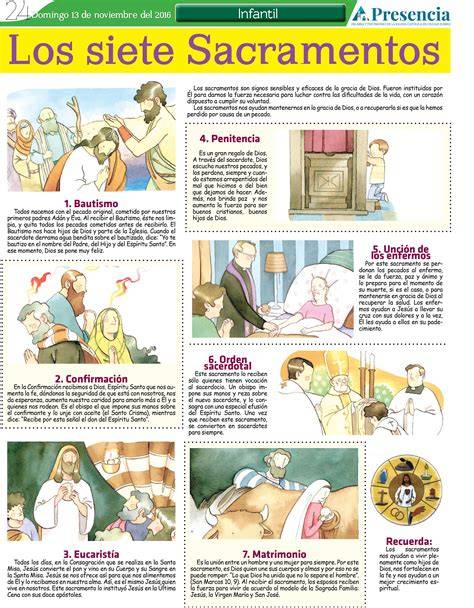 infografica sobre sacramentos y sacramentales