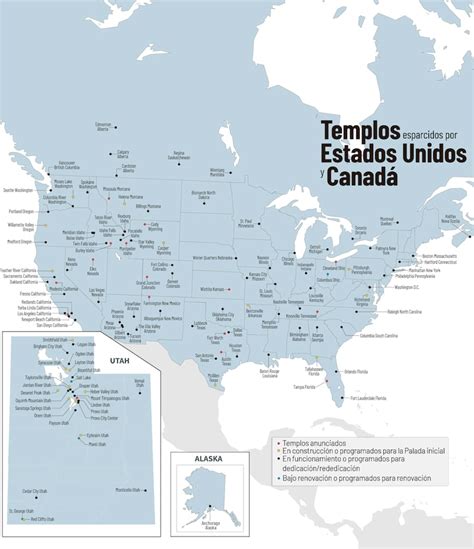 mapa de ubicaciones de templos