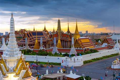 Mapa de la ubicación del Wat Phra Kaew y el Grand Palace