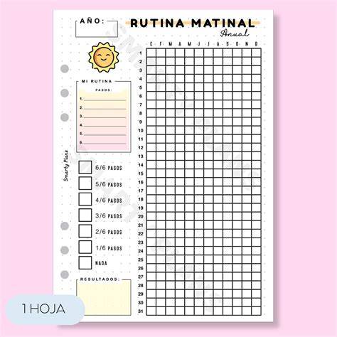 Idea de visualización para la rutina matinal