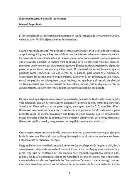 testimonio memoria ética