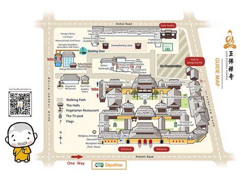 Shanghai Jade Buddha Temple interior layout