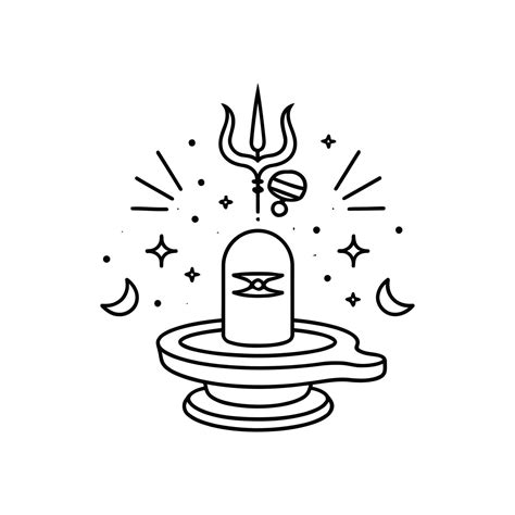 Ilustración de Shiva Linga y ritual en dhyanalinga